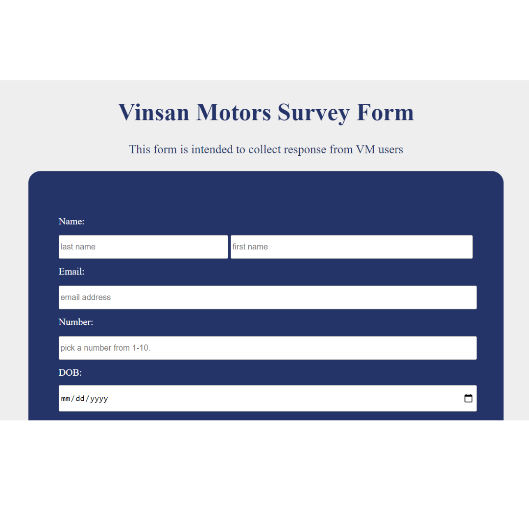 Survey Form